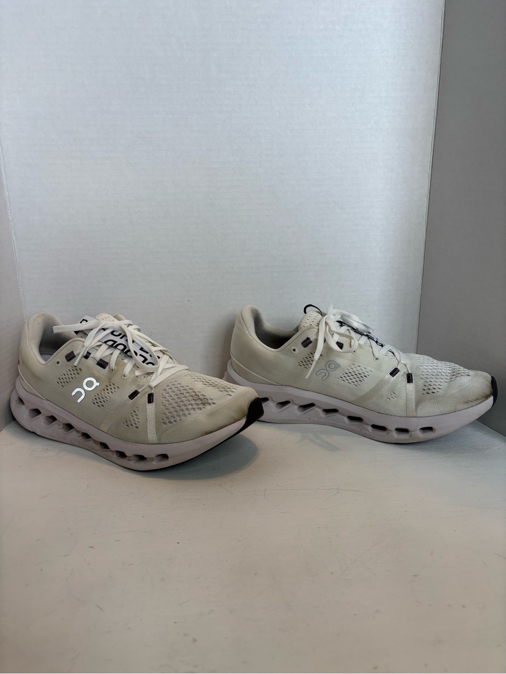 On Running Cloudsurfer white frost running shoes size USM 9